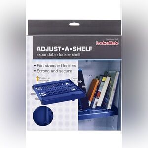 LockerMate Adjust-A-Shelf Locker Shelf, Blue (NEW)